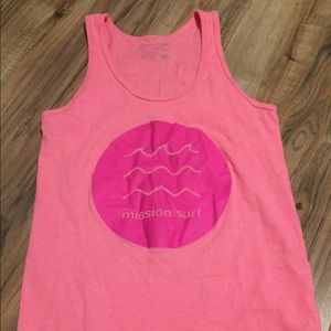 Pink Mission Surf tank top